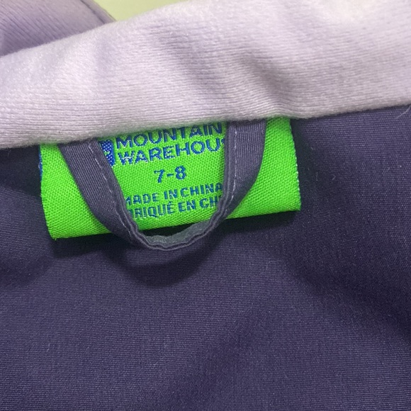 Shelly Kids waterproof jacket purple in great condition size 7-8 - Picture 3 of 5